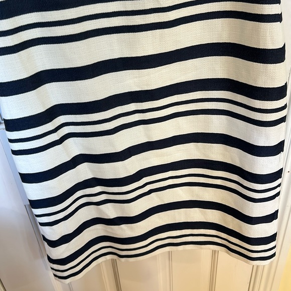 Blue and White Striped Dress - Picture 2 of 8